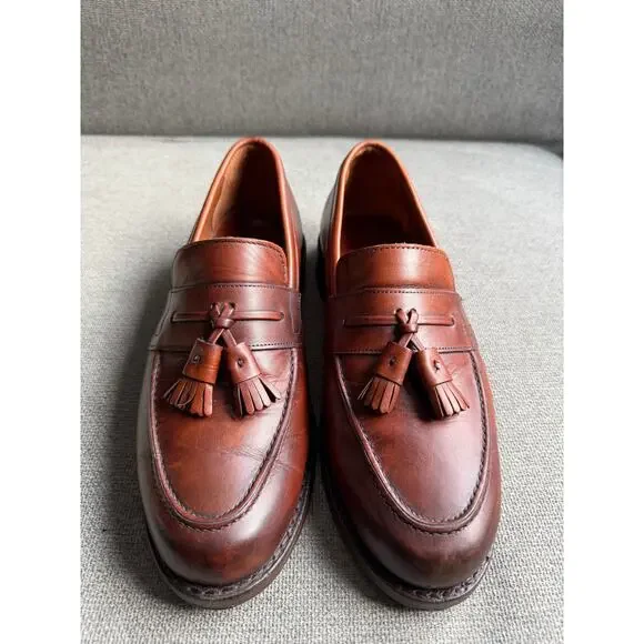 Allen Edmonds Hyde Street Tassel Loafers Mens 8.5 Brown Preppy